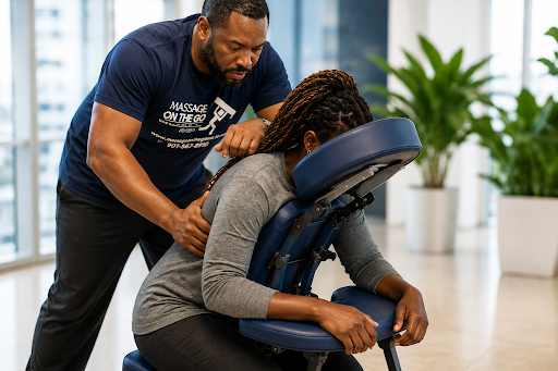 The Massage on the Go team of licensed massage professionals